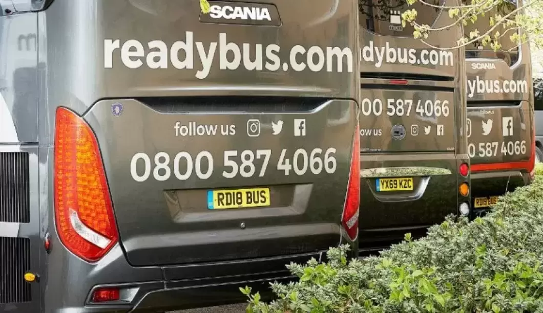 Readybus coaches behind