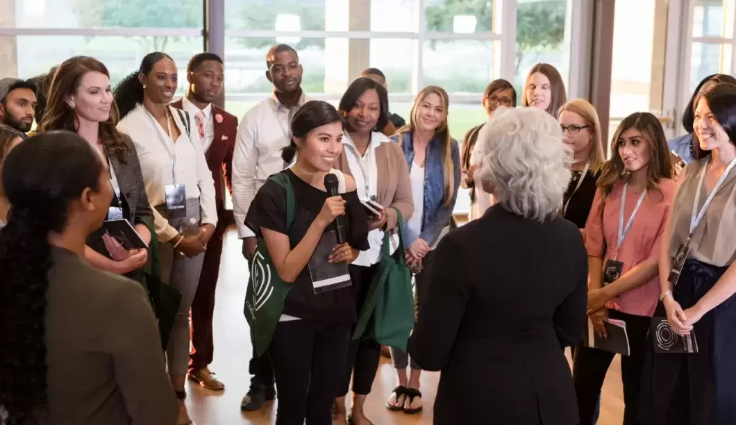 People at conference