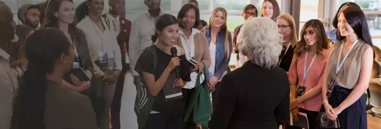 People at conference