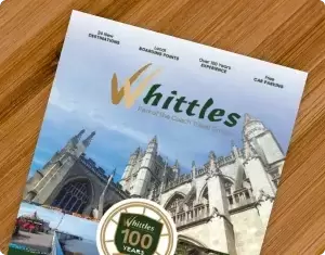Whittles brochure on table