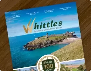 Whittles brochure on table